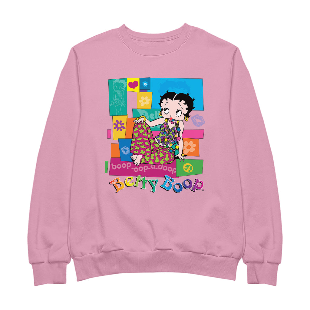 Betty Boop Groovy Hippy Chic Women's Sweatshirt