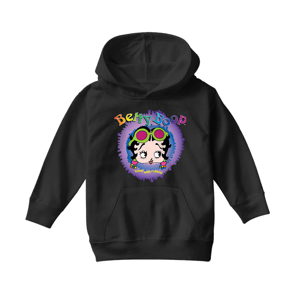 Betty Boop Groovy Boop Oop A Doop Kids Hooded Sweatshirt