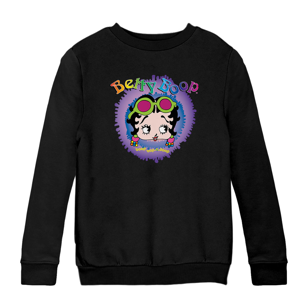 Betty Boop Groovy Boop Oop A Doop Kids Sweatshirt