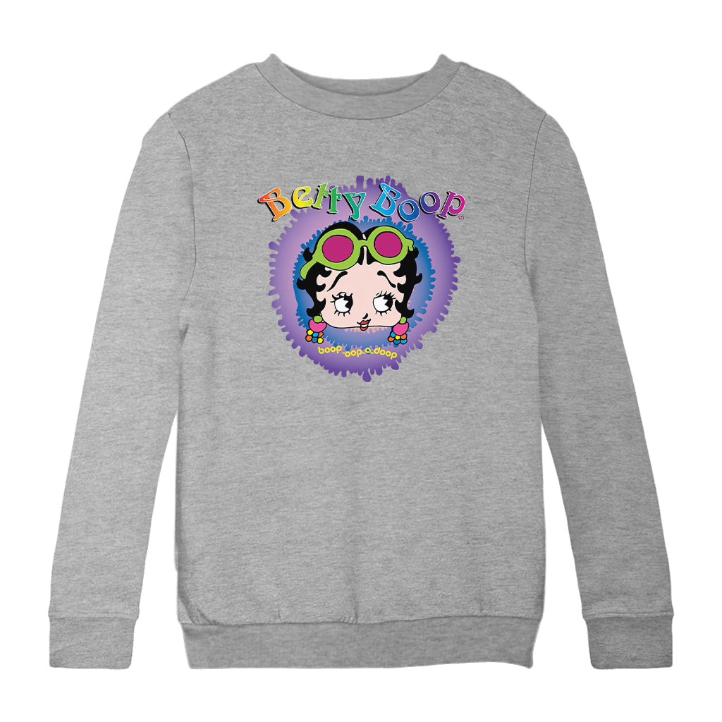 Betty Boop Groovy Boop Oop A Doop Kids Sweatshirt