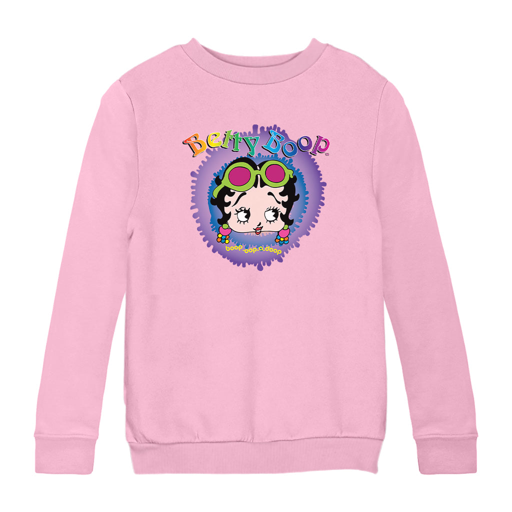 Betty Boop Groovy Boop Oop A Doop Kids Sweatshirt