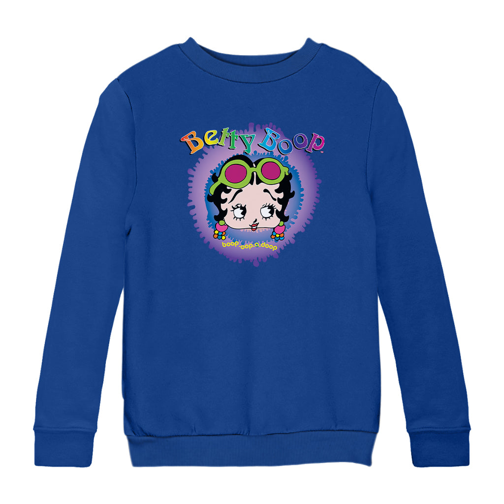 Betty Boop Groovy Boop Oop A Doop Kids Sweatshirt
