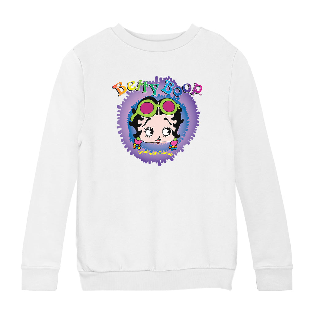 Betty Boop Groovy Boop Oop A Doop Kids Sweatshirt