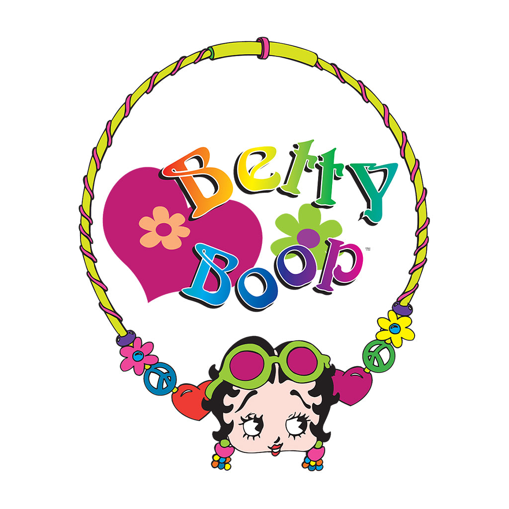 Betty Boop Hippy Hoop Heart Women's Hooded Sweatshirt