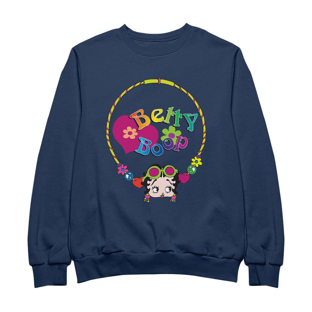 Betty Boop Hippy Hoop Heart Women's Sweatshirt
