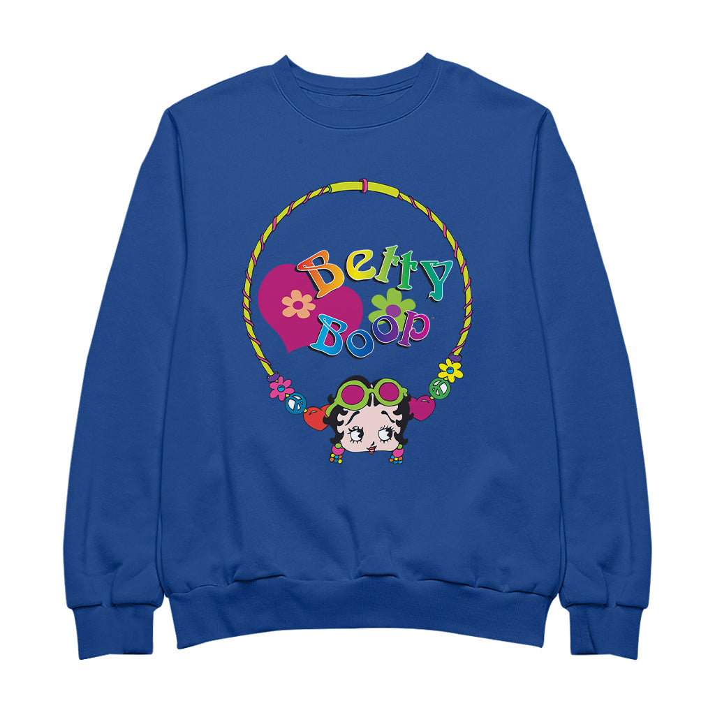 Betty Boop Hippy Hoop Heart Women's Sweatshirt