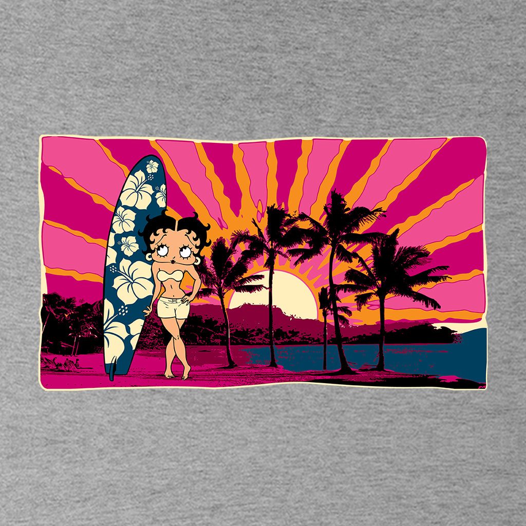 Betty Boop Surf Babe Sunset Men's Sweatshirt