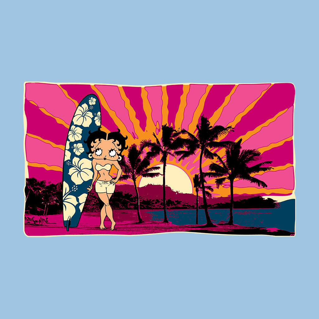 Betty Boop Surf Babe Sunset Men's Sweatshirt