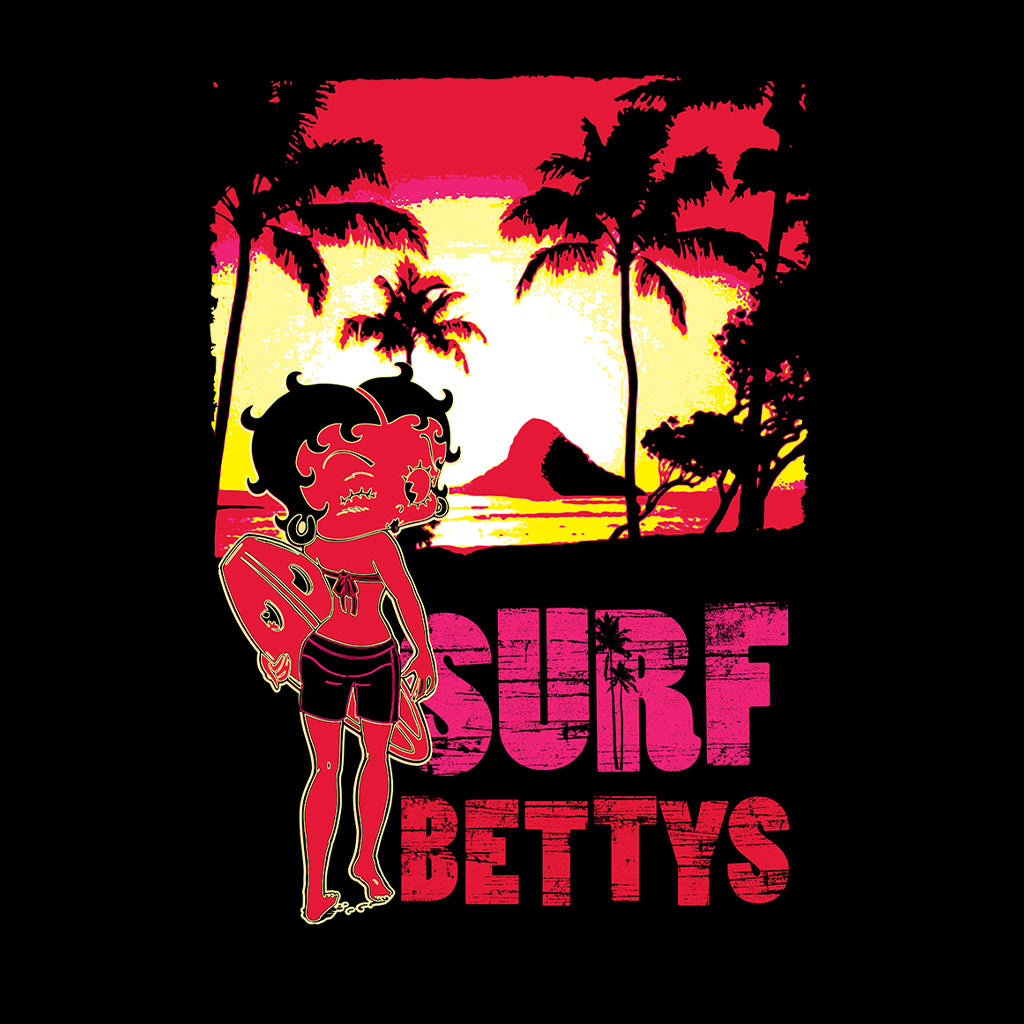 Betty Boop Surf Bettys Sunset Women's Hooded Sweatshirt