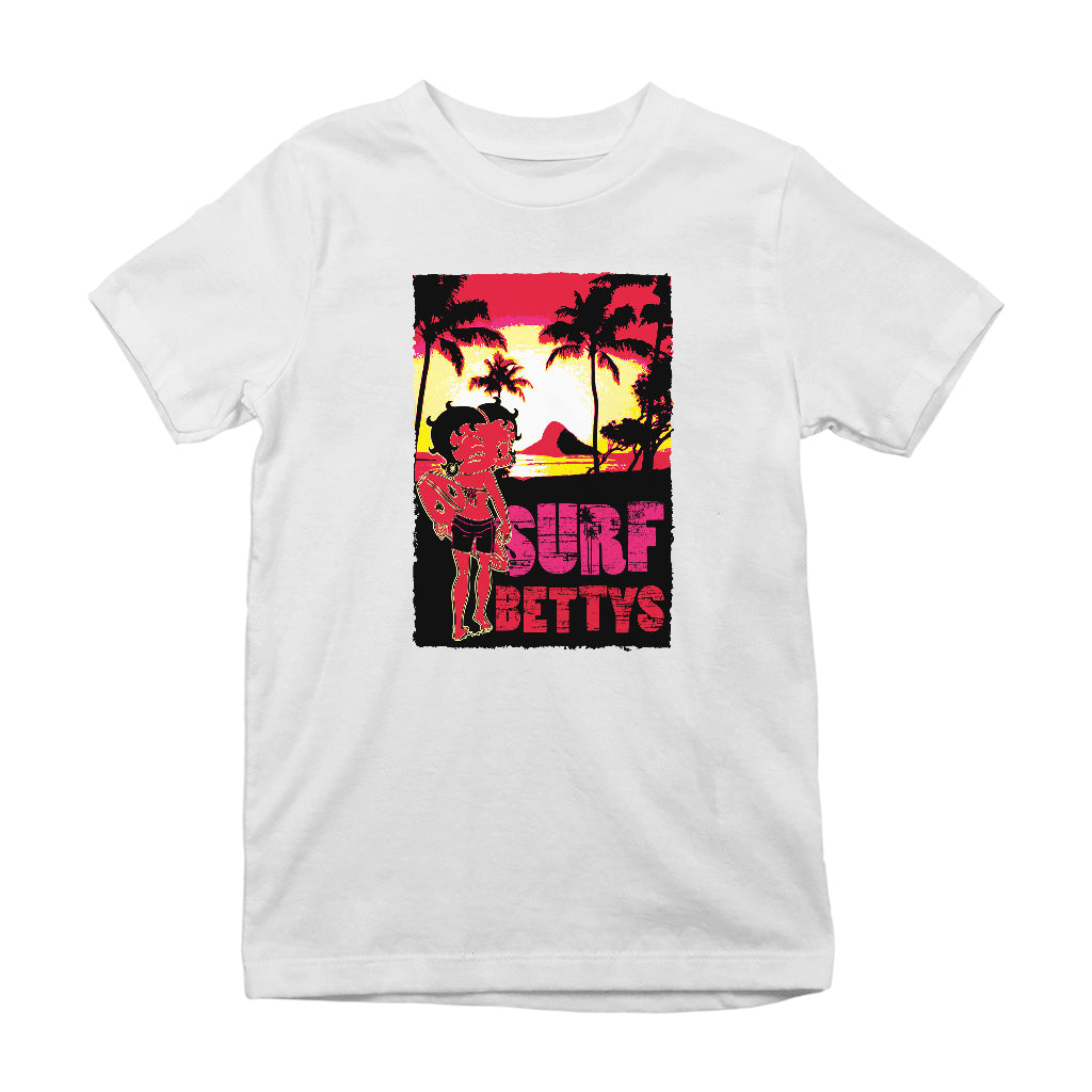Betty Boop Surf Bettys Sunset Kids T-Shirt