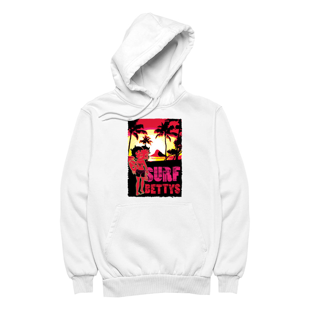 Betty Boop Surf Bettys Sunset Men's Hooded Sweatshirt