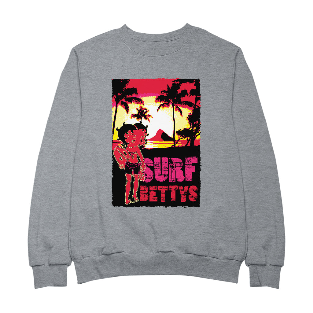 Betty Boop Surf Bettys Sunset Men's Sweatshirt