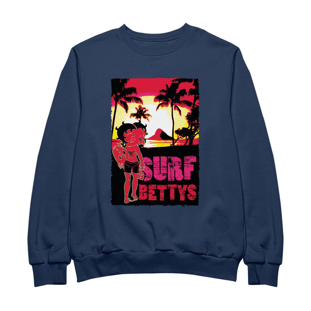 Betty Boop Surf Bettys Sunset Men's Sweatshirt