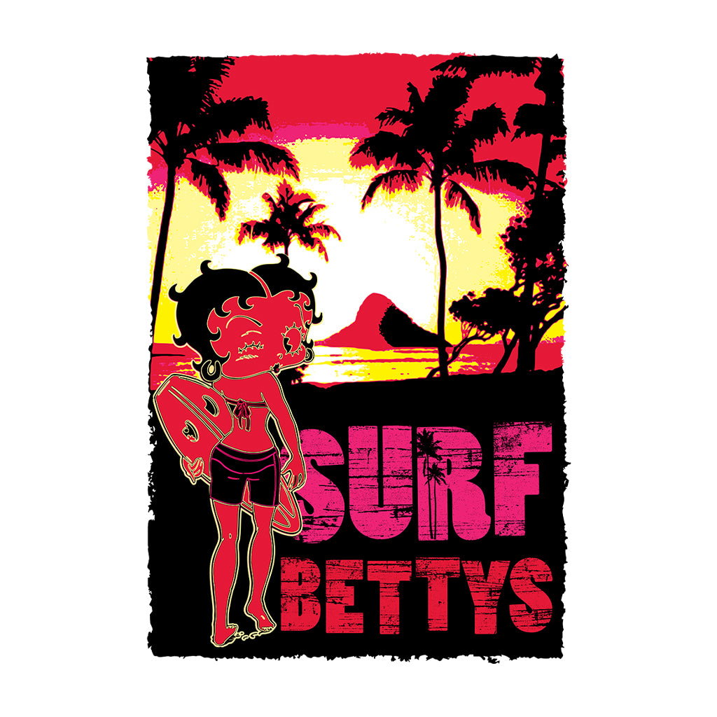 Betty Boop Surf Bettys Sunset Kids T-Shirt