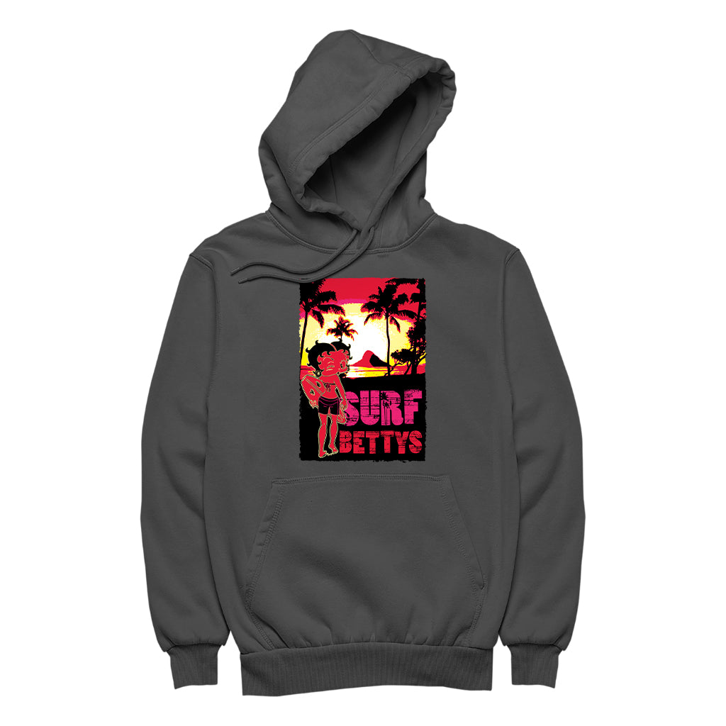 Betty Boop Surf Bettys Sunset Women's Hooded Sweatshirt