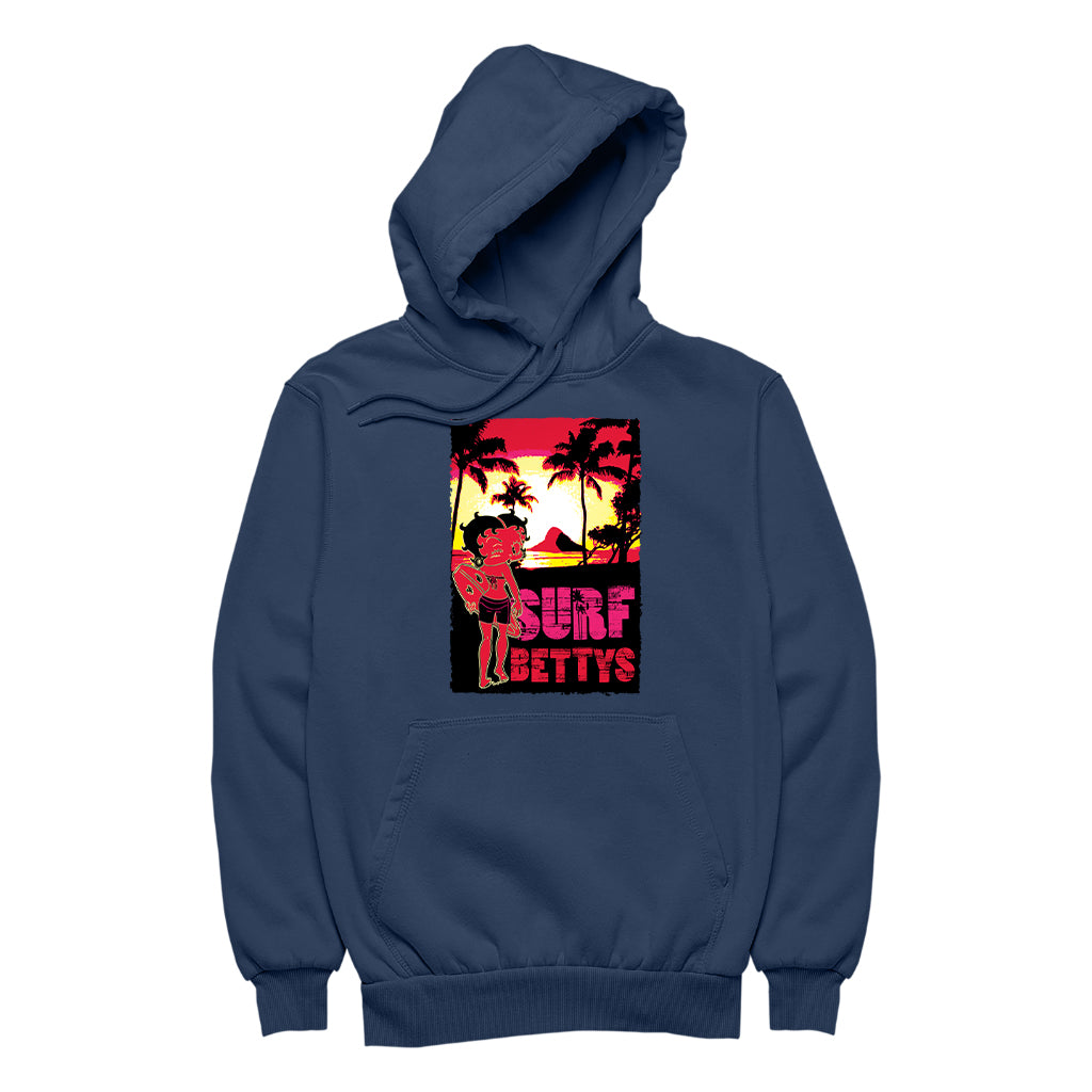 Betty Boop Surf Bettys Sunset Women's Hooded Sweatshirt