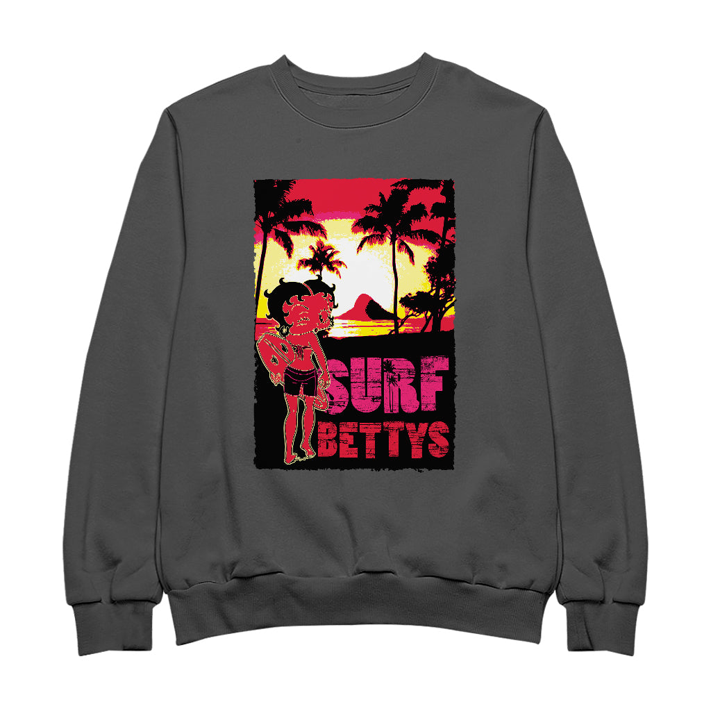 Betty Boop Surf Bettys Sunset Women's Sweatshirt