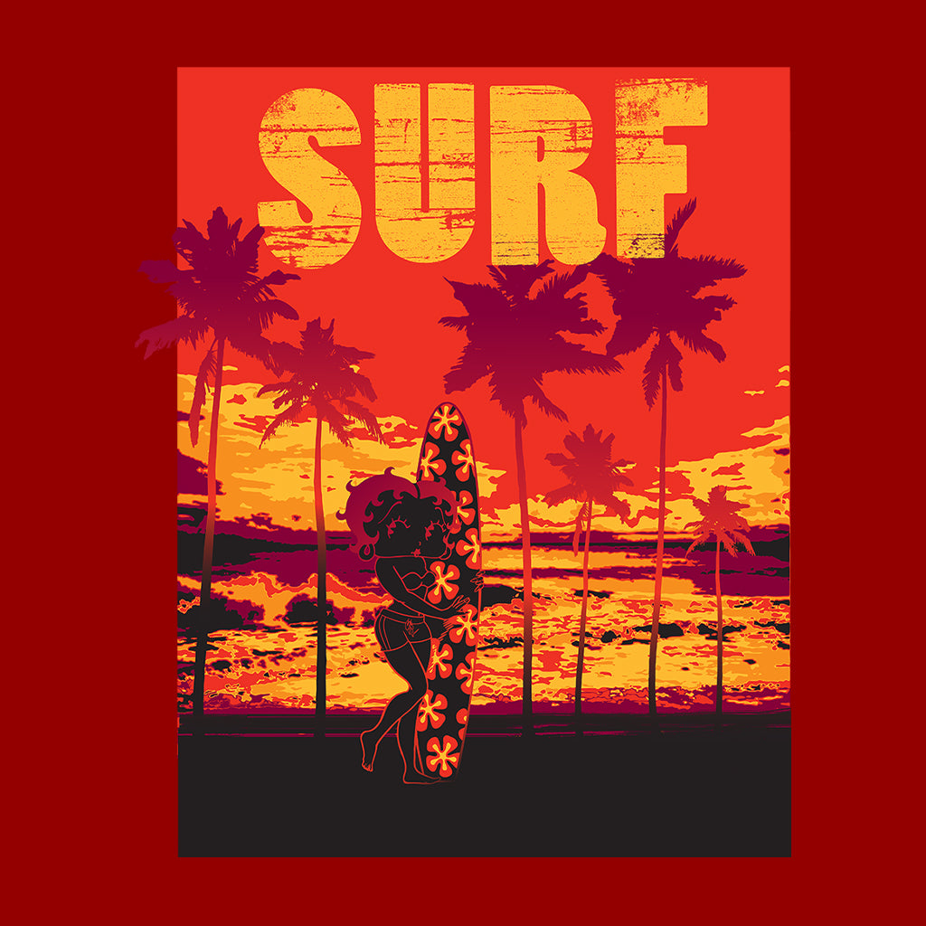 Betty Boop Surf Maui Surfboard Women's T-Shirt
