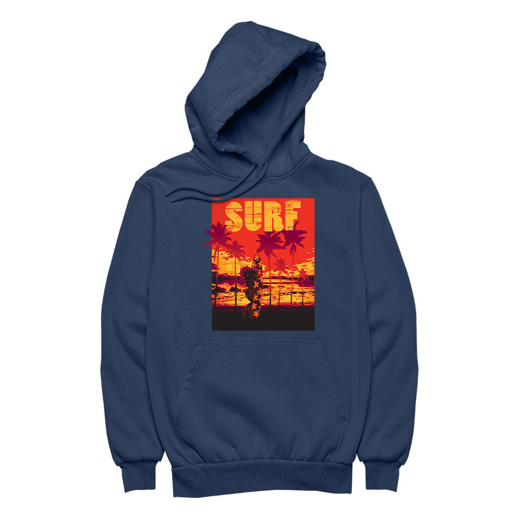 Betty Boop Surf Maui Surfboard Men's Hooded Sweatshirt