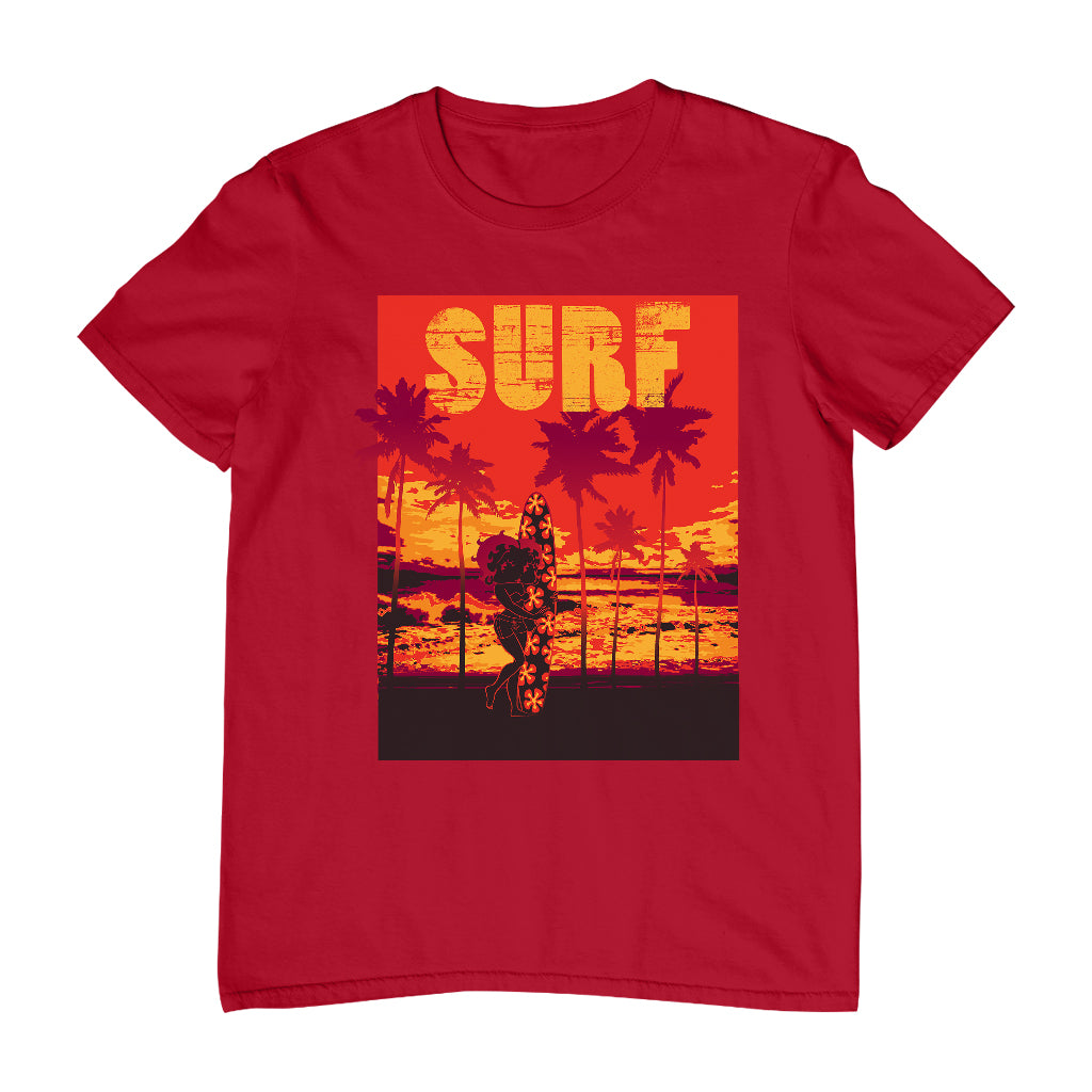 Betty Boop Surf Maui Surfboard Men's T-Shirt