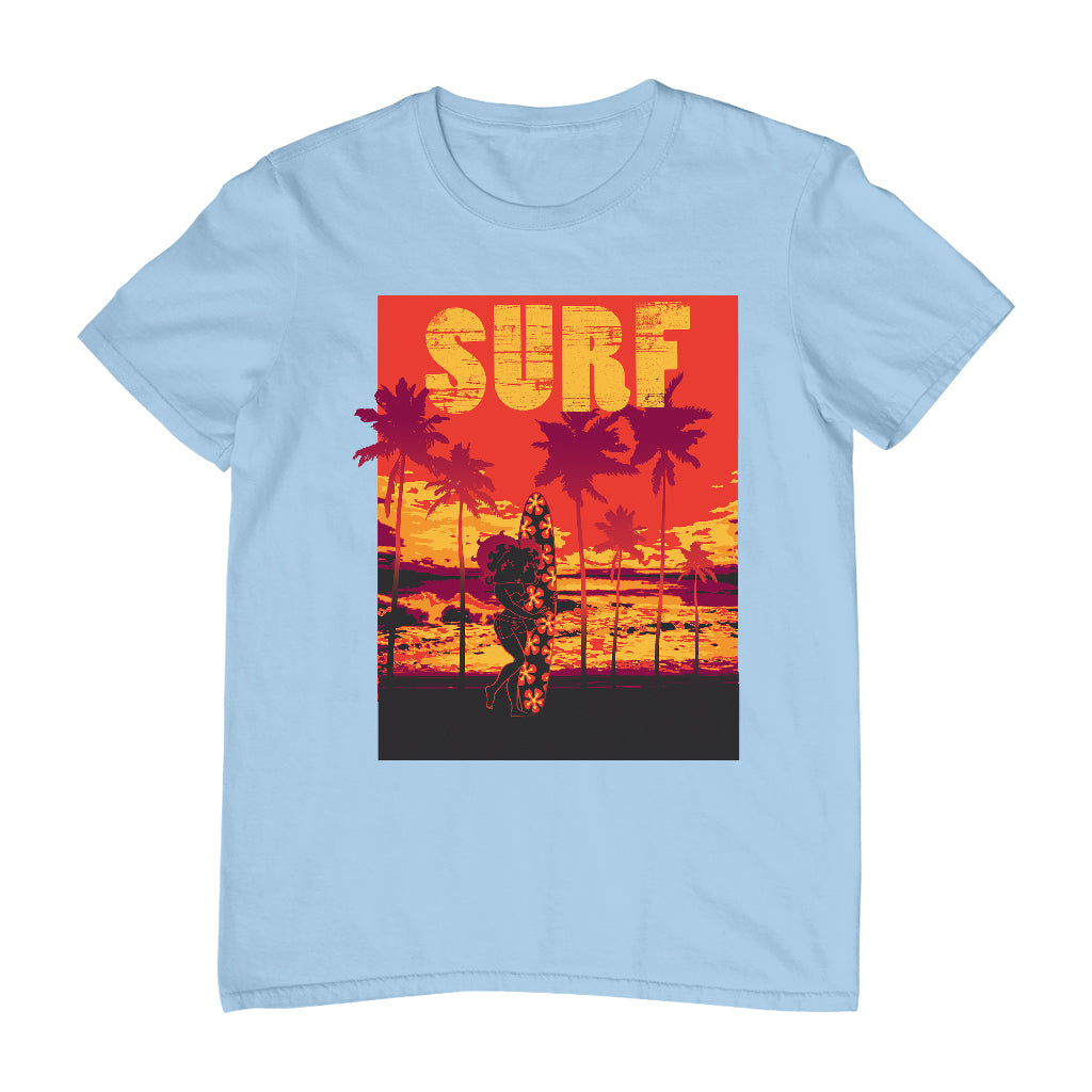 Betty Boop Surf Maui Surfboard Men's T-Shirt