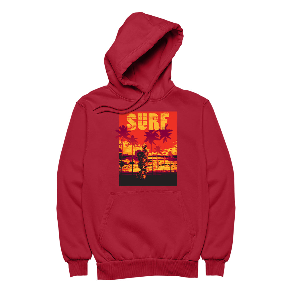 Betty Boop Surf Maui Surfboard Women's Hooded Sweatshirt