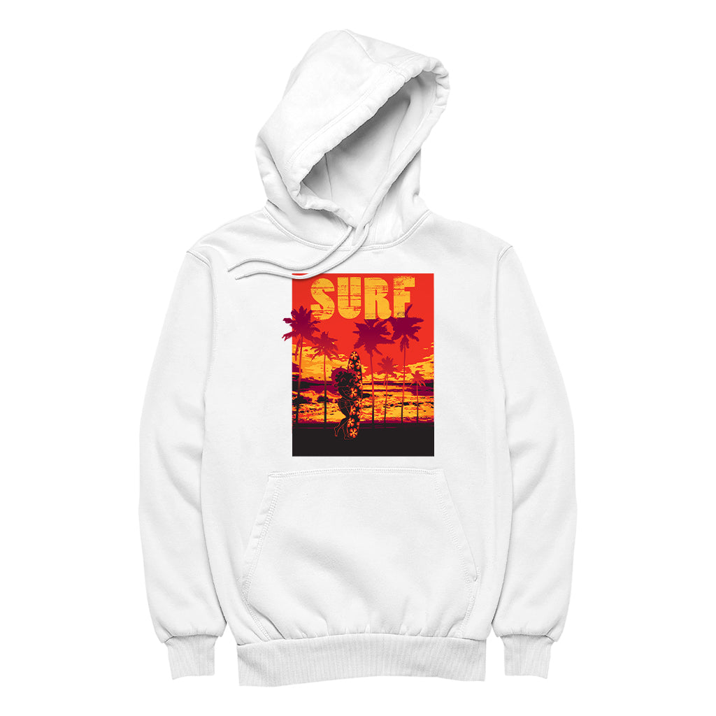 Betty Boop Surf Maui Surfboard Women's Hooded Sweatshirt
