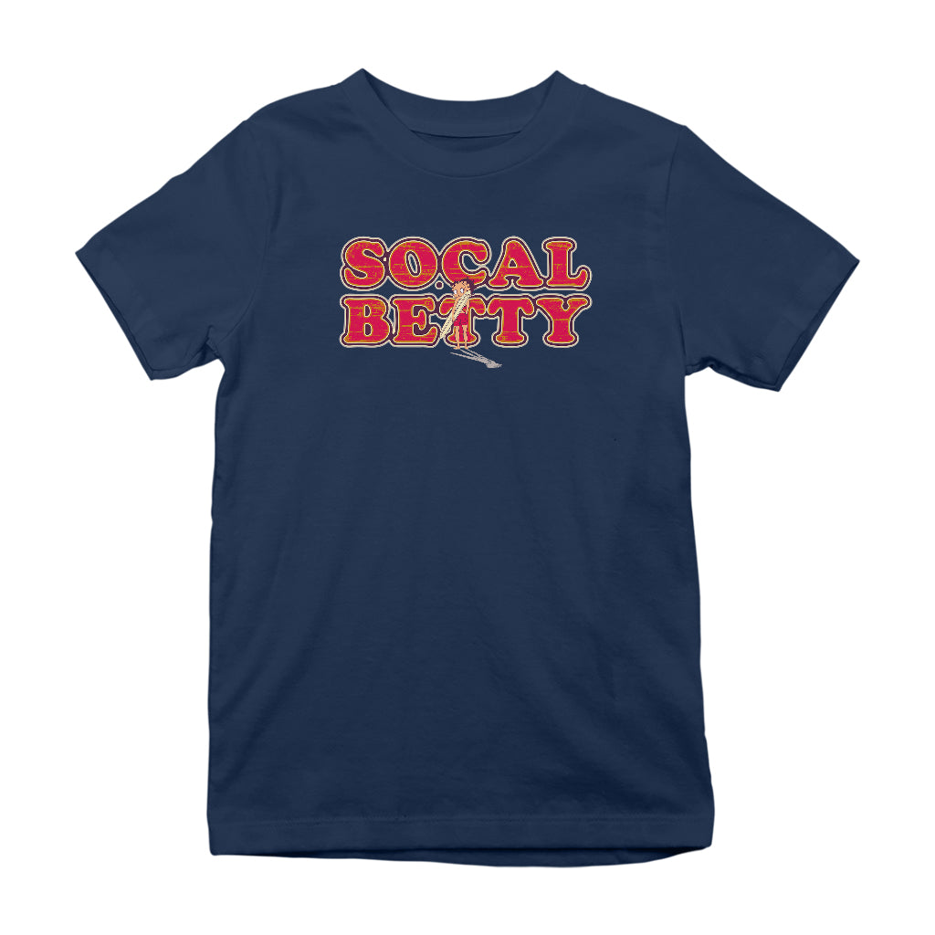 Betty Boop Socal Surfer Betty Kids T-Shirt