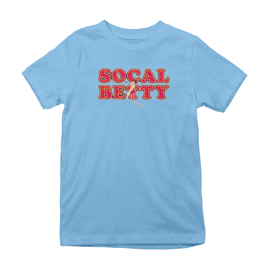 Betty Boop Socal Surfer Betty Kids T-Shirt