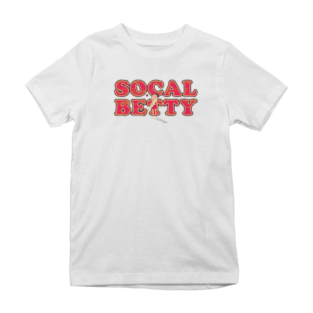 Betty Boop Socal Surfer Betty Kids T-Shirt