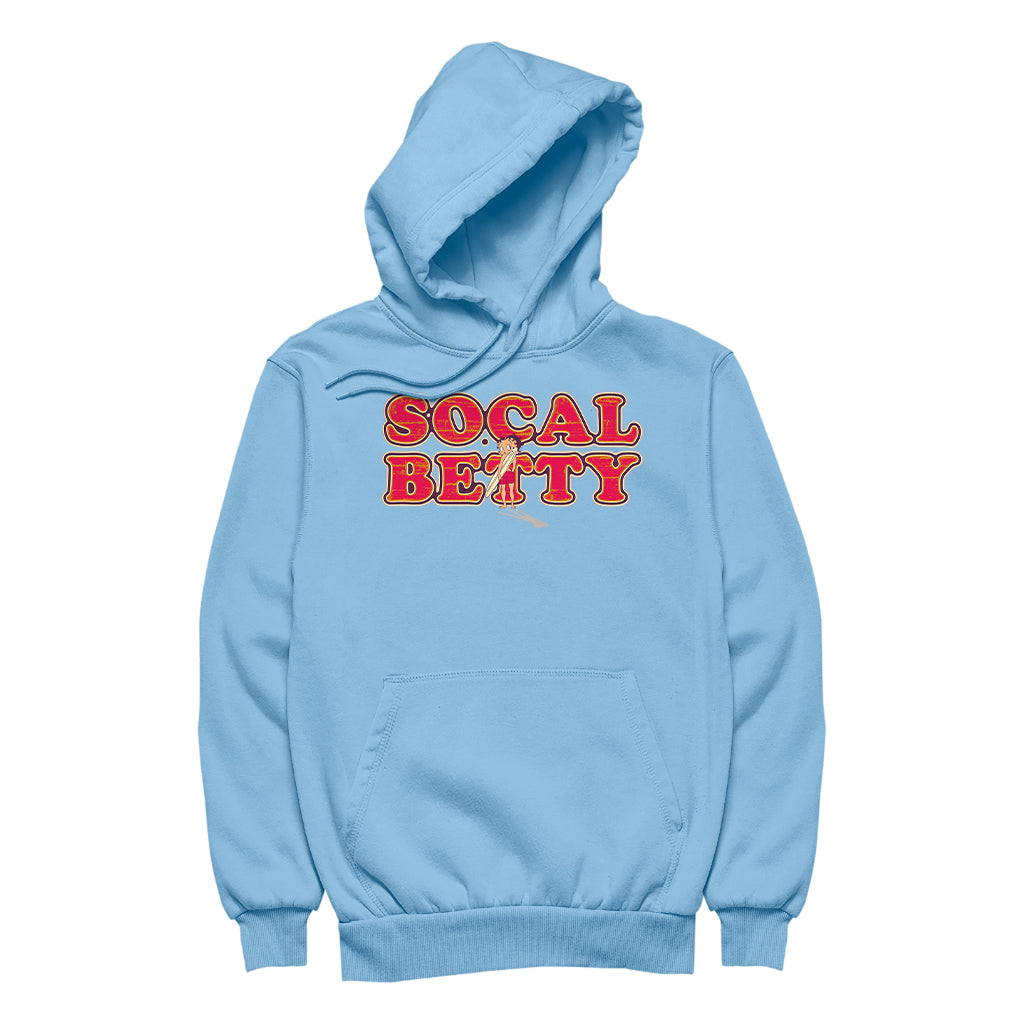 Betty Boop Socal Surfer Betty Men's Hooded Sweatshirt