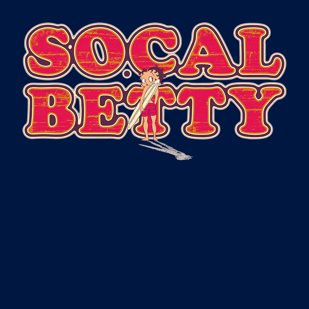 Betty Boop Socal Surfer Betty Kids T-Shirt