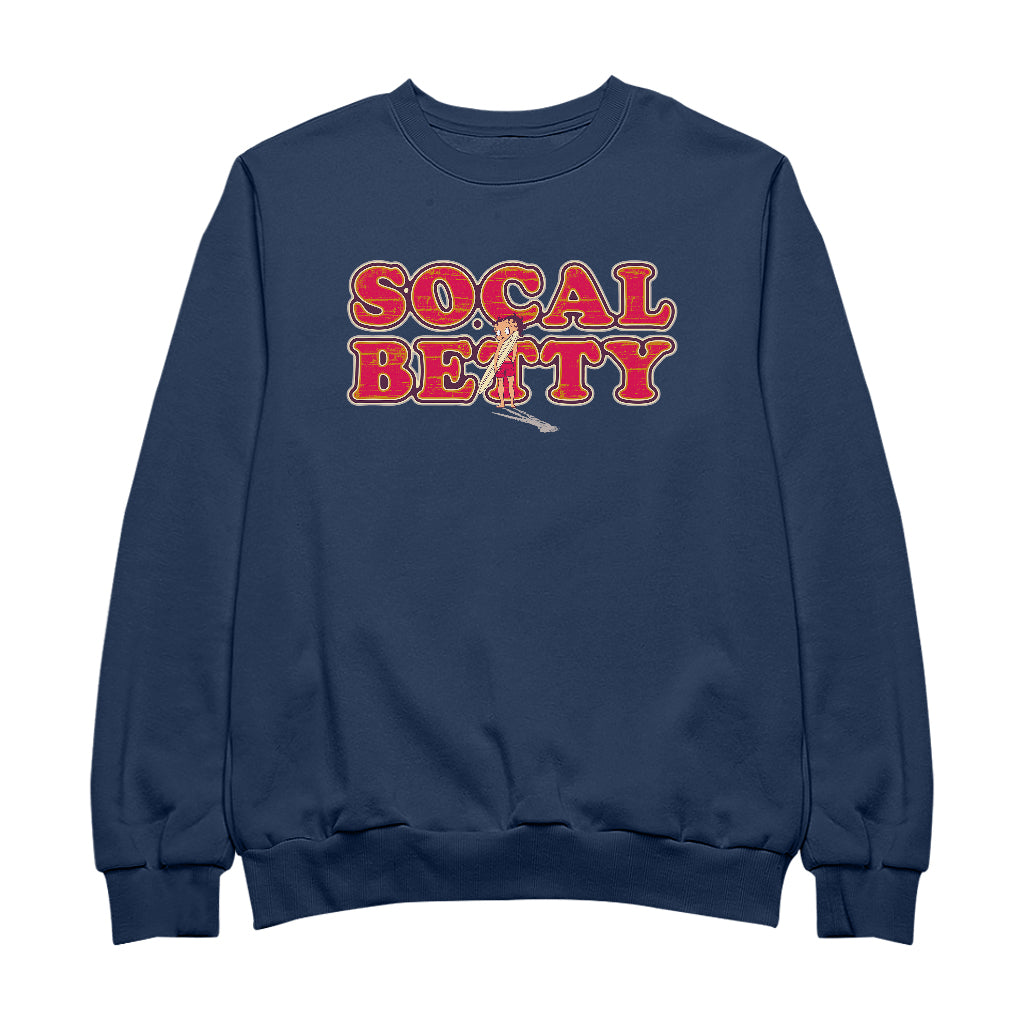 Betty Boop Socal Surfer Betty Women's Sweatshirt