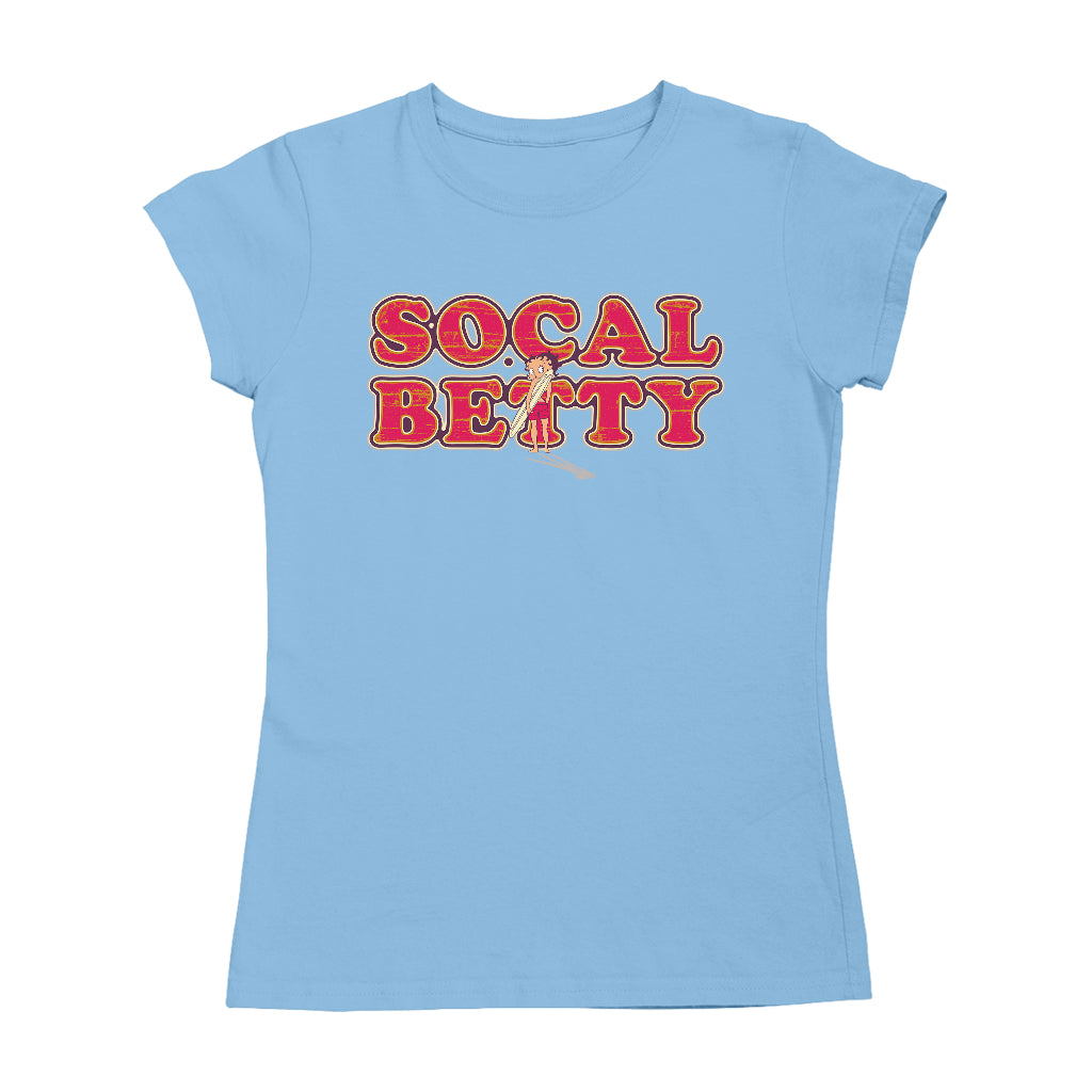 Betty Boop Socal Surfer Betty Women's T-Shirt