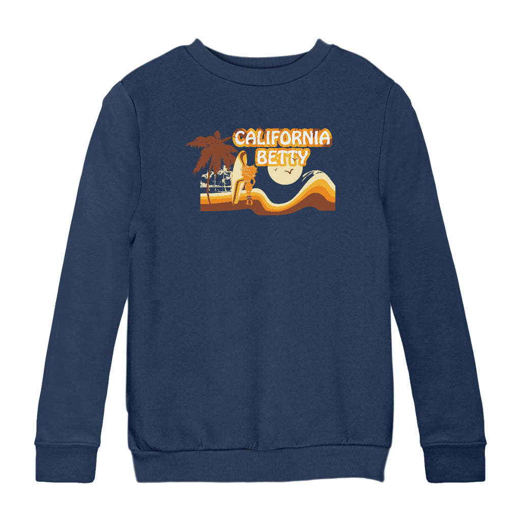 Betty Boop California Sunset Kids Sweatshirt