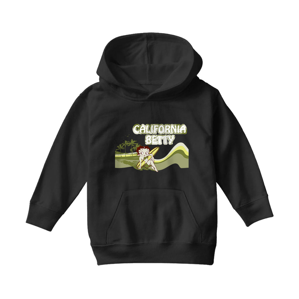 Betty Boop California Betty Beach Kids Hooded Sweatshirt