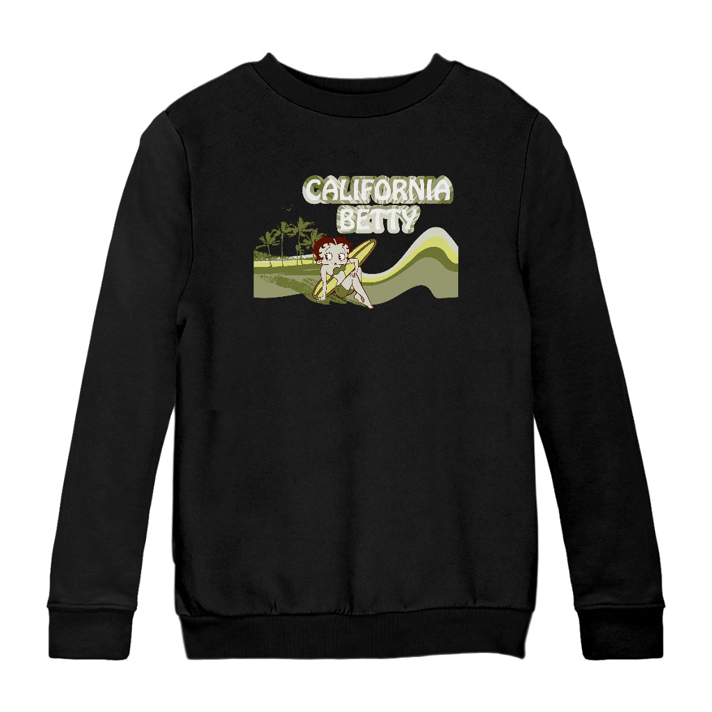 Betty Boop California Betty Beach Kids Sweatshirt