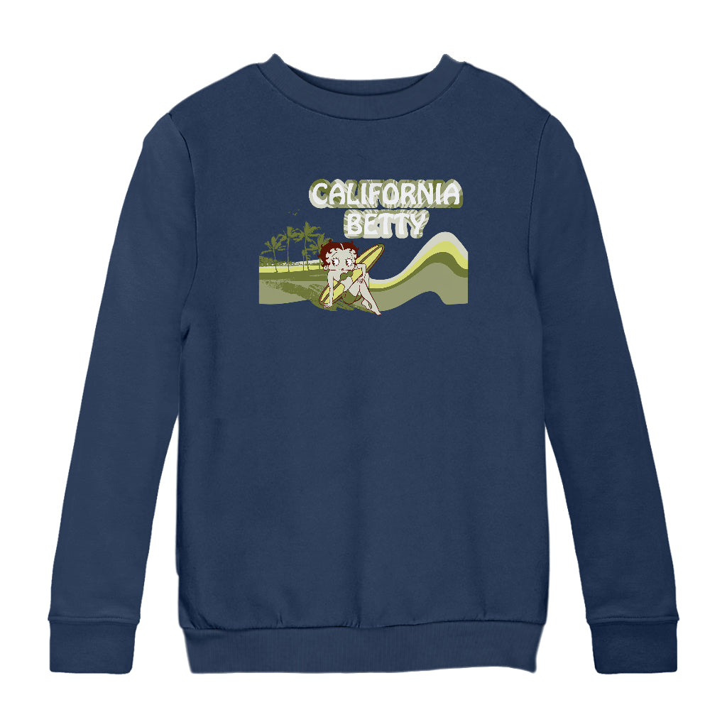 Betty Boop California Betty Beach Kids Sweatshirt
