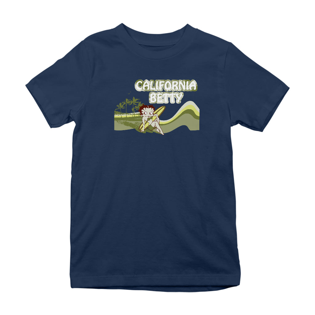 Betty Boop California Betty Beach Kids T-Shirt