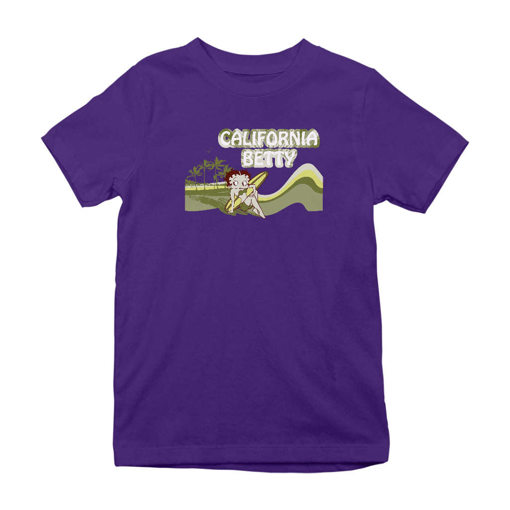 Betty Boop California Betty Beach Kids T-Shirt