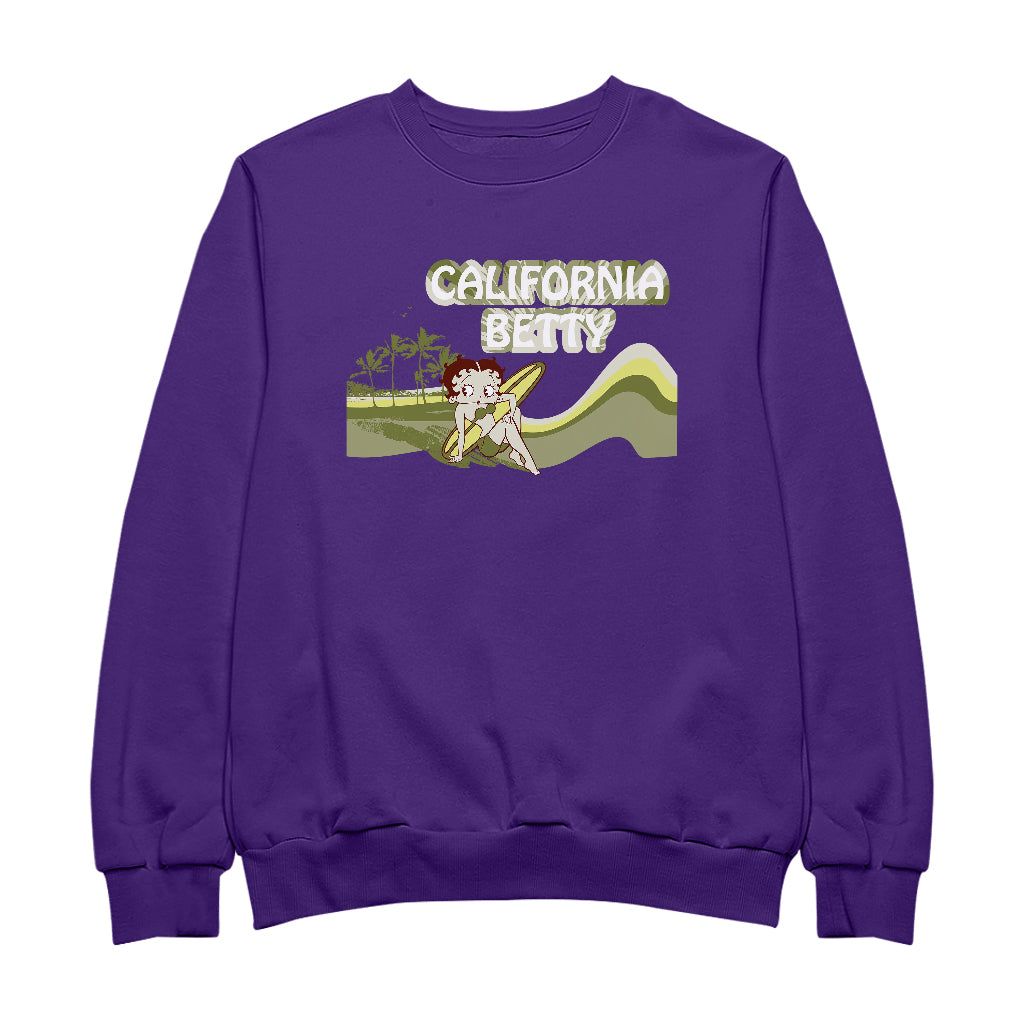 Betty Boop California Betty Beach Men's Sweatshirt