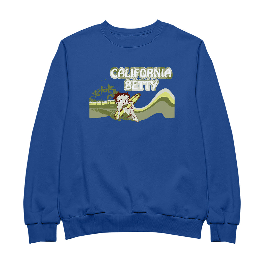 Betty Boop California Betty Beach Men's Sweatshirt