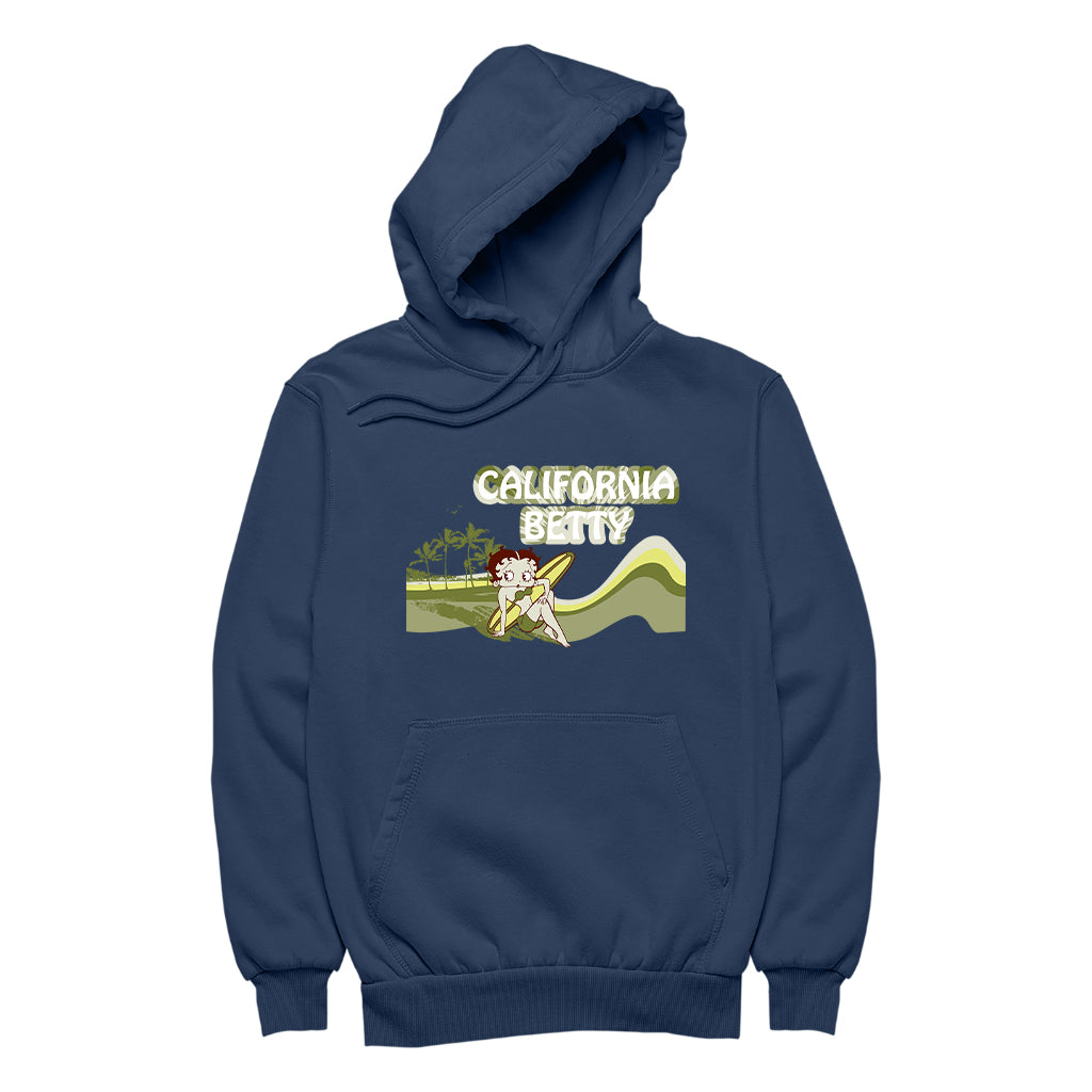 Betty Boop California Betty Beach Women's Hooded Sweatshirt