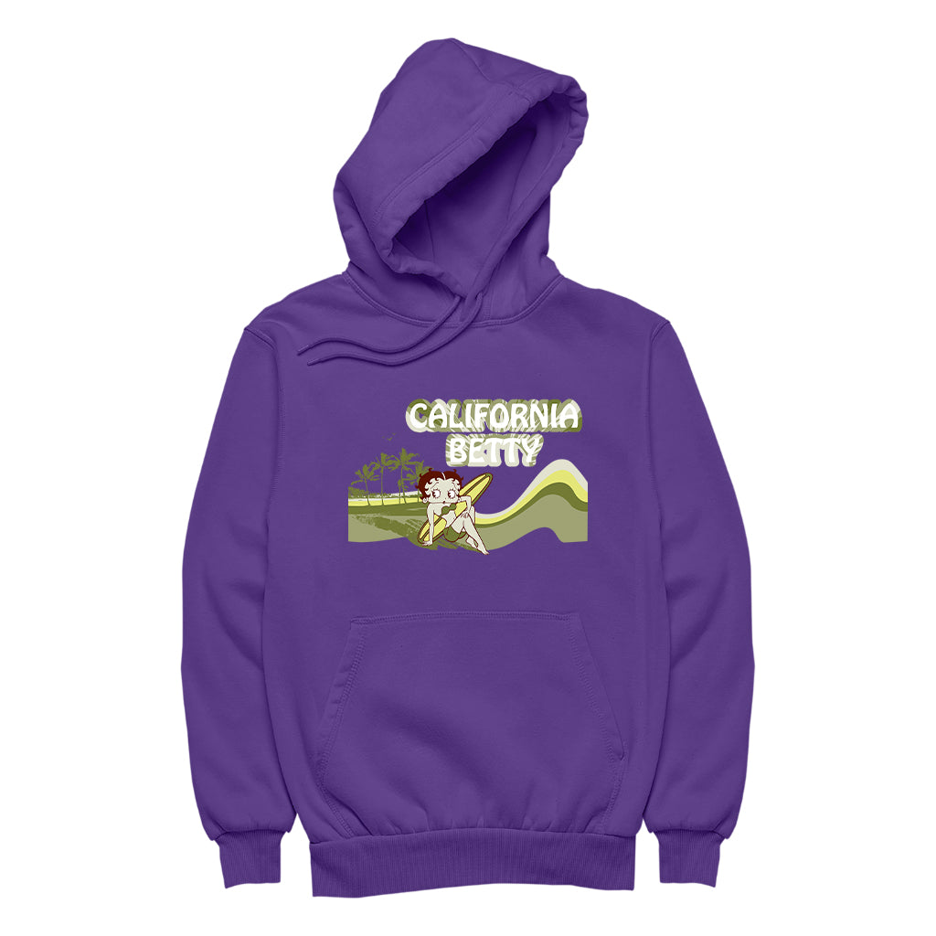Betty Boop California Betty Beach Women's Hooded Sweatshirt