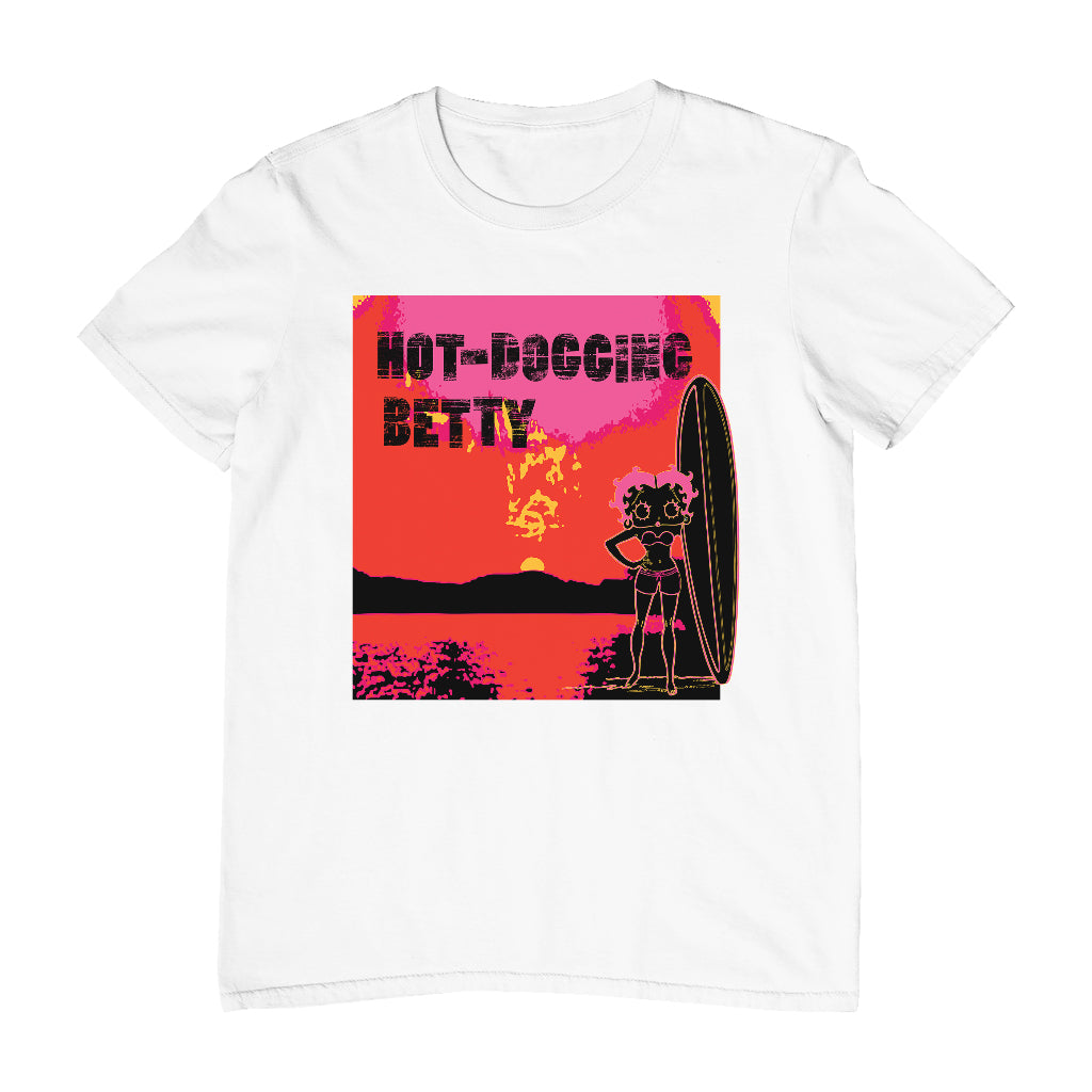 Betty Boop Hot Dogging Surfer Betty Men's T-Shirt