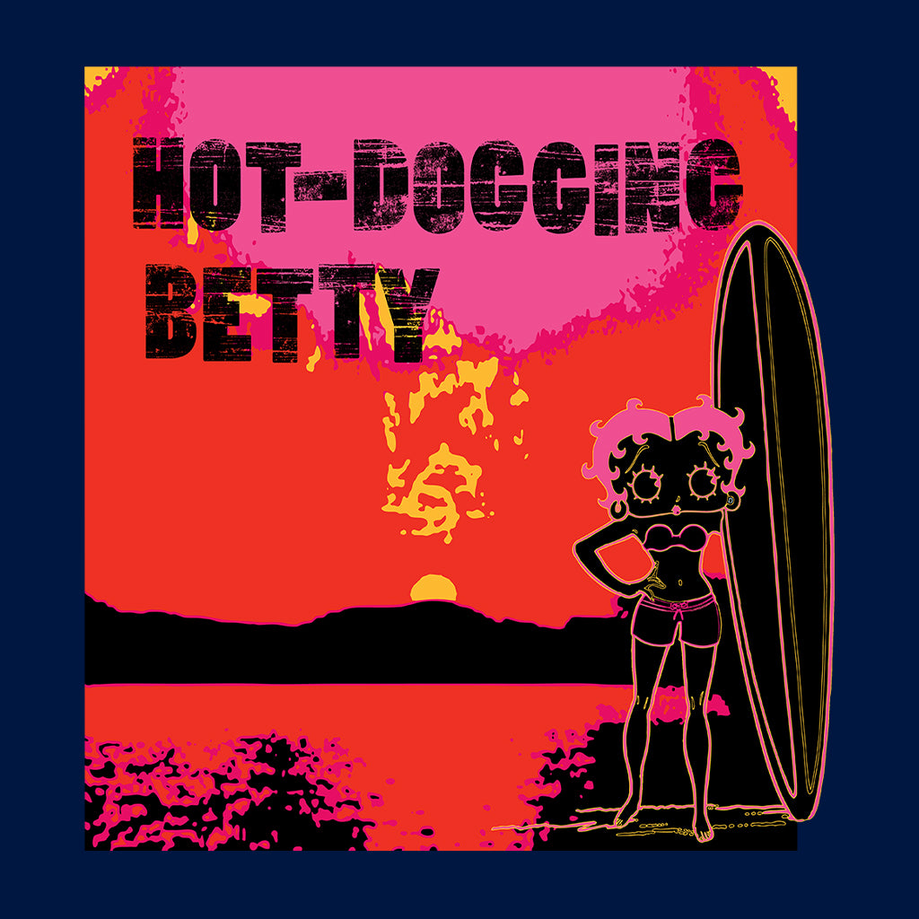 Betty Boop Hot Dogging Surfer Betty Women's Sweatshirt