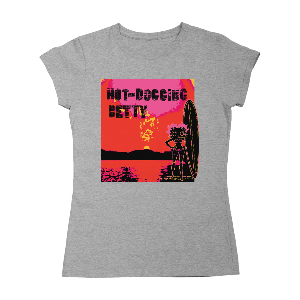 Betty Boop Hot Dogging Surfer Betty Women's T-Shirt