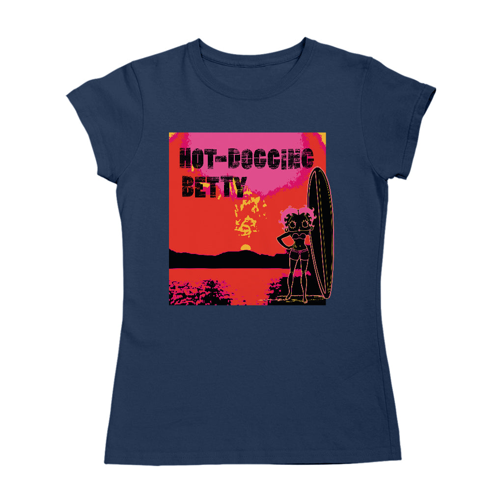 Betty Boop Hot Dogging Surfer Betty Women's T-Shirt