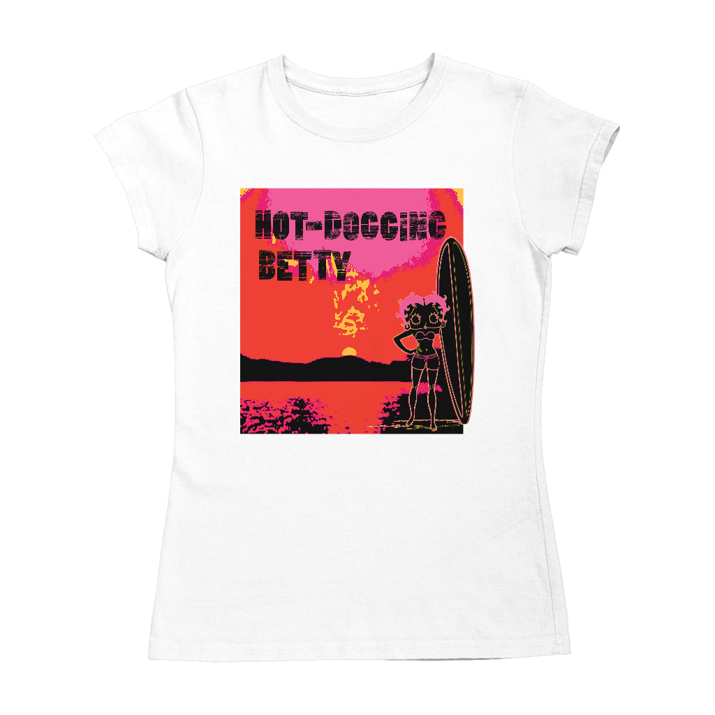 Betty Boop Hot Dogging Surfer Betty Women's T-Shirt