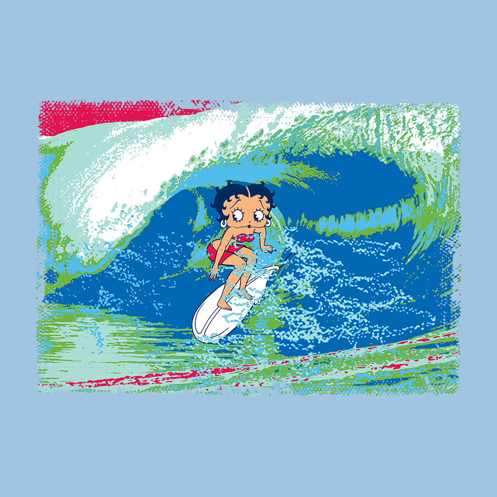 Betty Boop Green Blue Wave Surfing Women's Sweatshirt